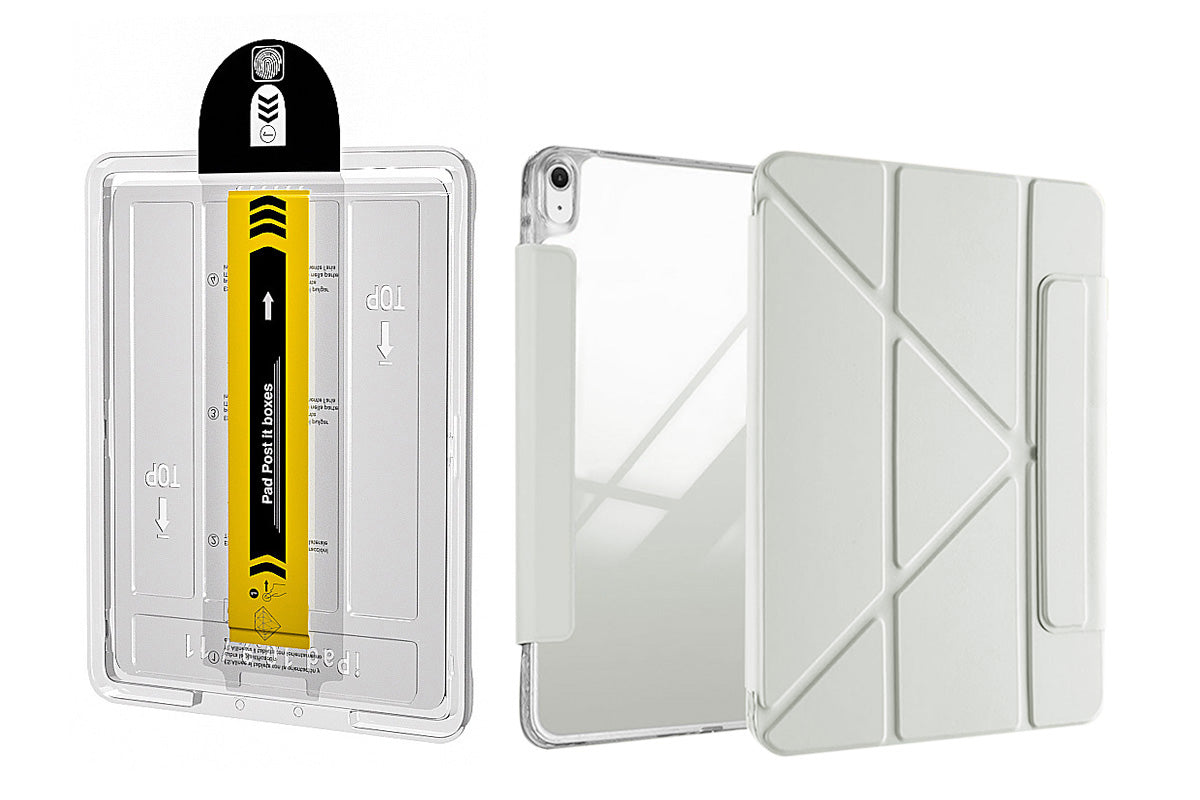 Case and Auto Alignment Dust-Free Tempered Glass Screen Protector for iPad Air 6/7 11 inch
