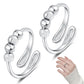 2Pcs Adjustable Fidget Spinner Rings