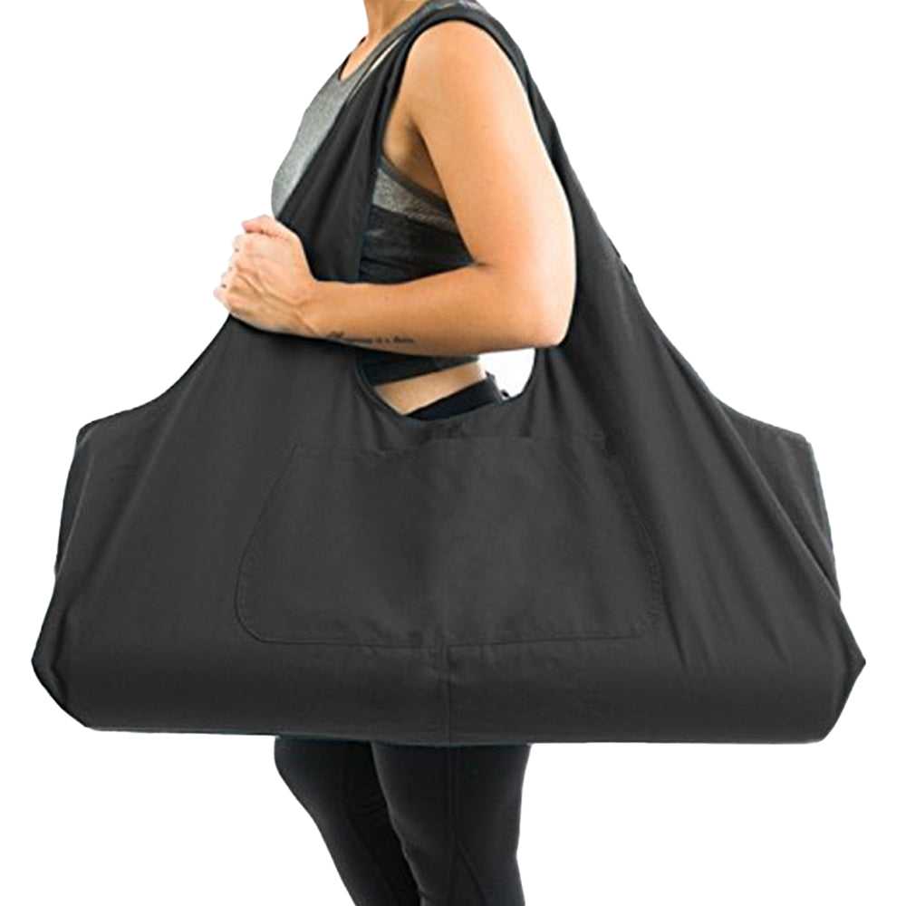 Large Yoga Mat Bag with a Side Pocket