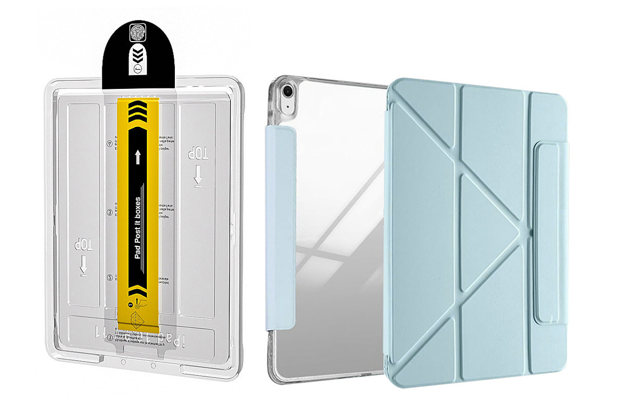 Case and Auto Alignment Dust-Free Tempered Glass Screen Protector for iPad Air 6/7 11 inch
