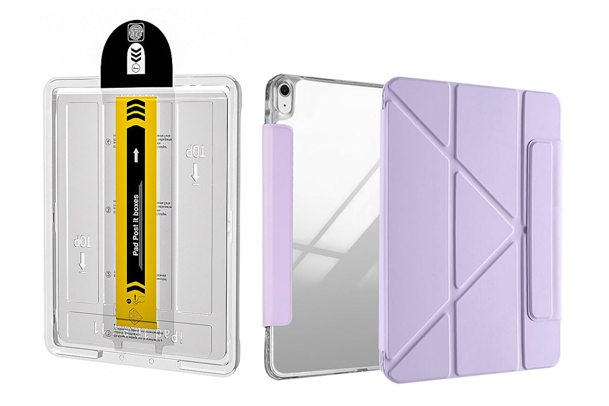 Case and Auto Alignment Dust-Free Tempered Glass Screen Protector for iPad Air 6/7 11 inch