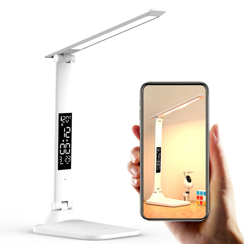 Desk Lamp For Home Office With LCD Display Rechargeable Portable
