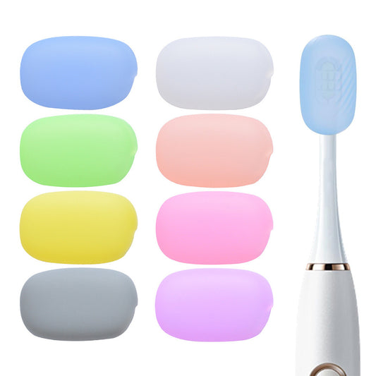 8 PCS Toothbrush Covers with Storage Case Silicone Brush Protector for Travel
