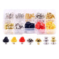 150 PCS Butterfly Clutch Tie Tacks Pin Back Replacement with Storage Box for DIY Brooch Badge