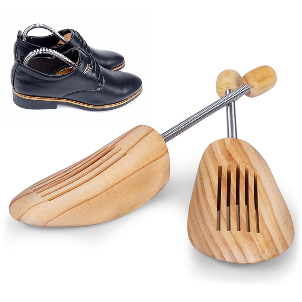 1 Pair Adjustable Engineered Wood Shoe Stretchers Shoe Trees for Men Women