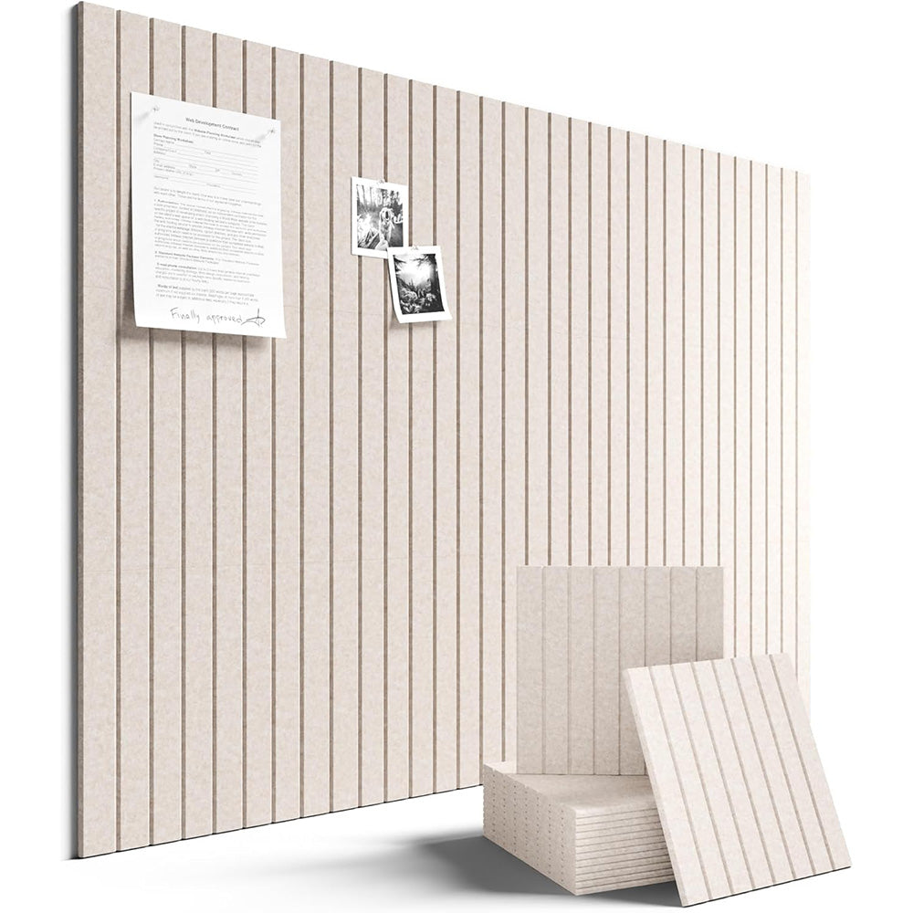 12Pcs Large Cork Bulletin Board for Walls Felt Boards Office Classroom Pin Board