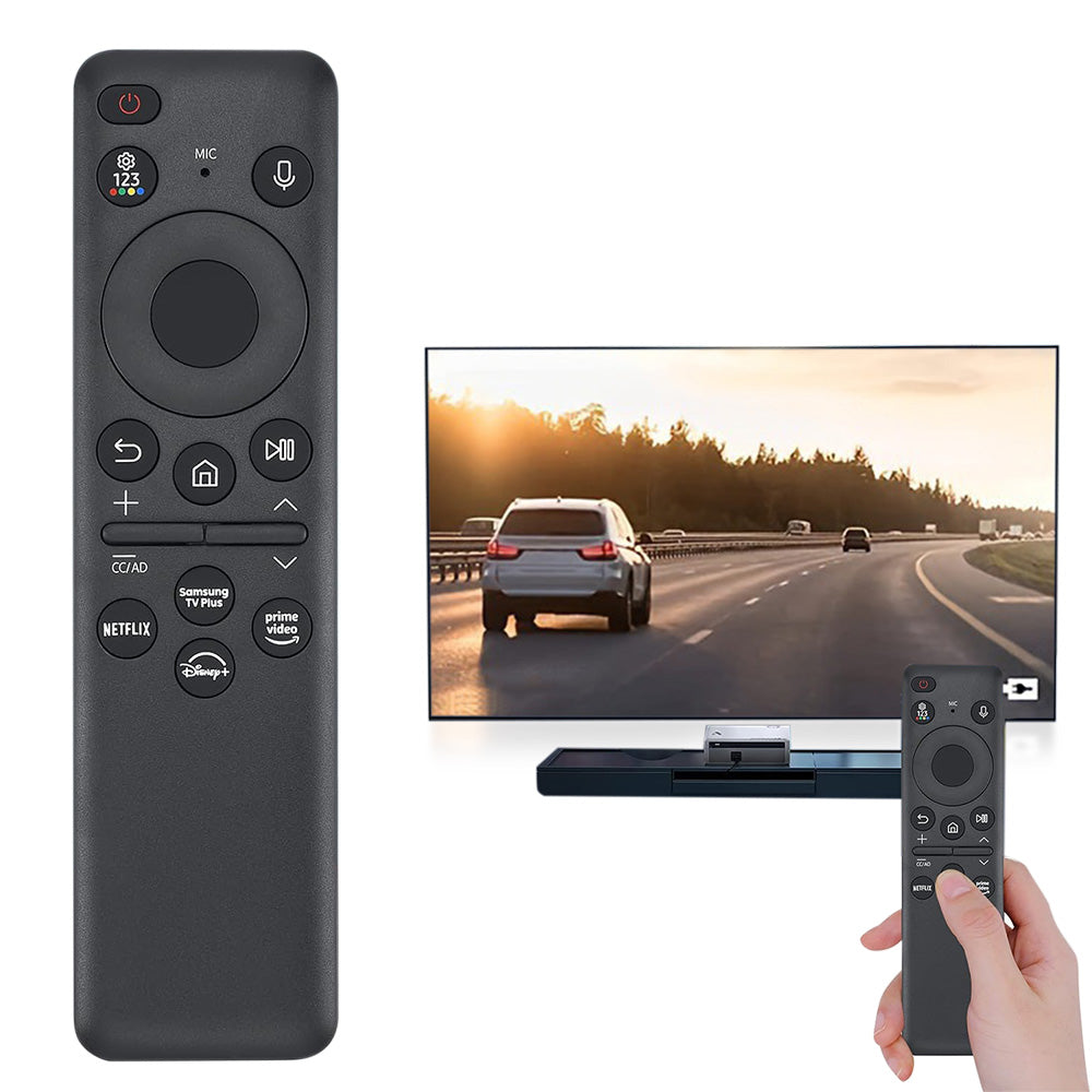 Solar Voice Remote Control for Samsung Smart TVs 8K Crystal UHD Series