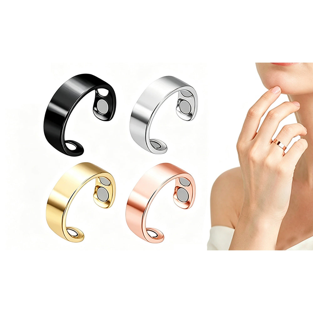 Open Adjustable Ring with Built In Attraction Piece