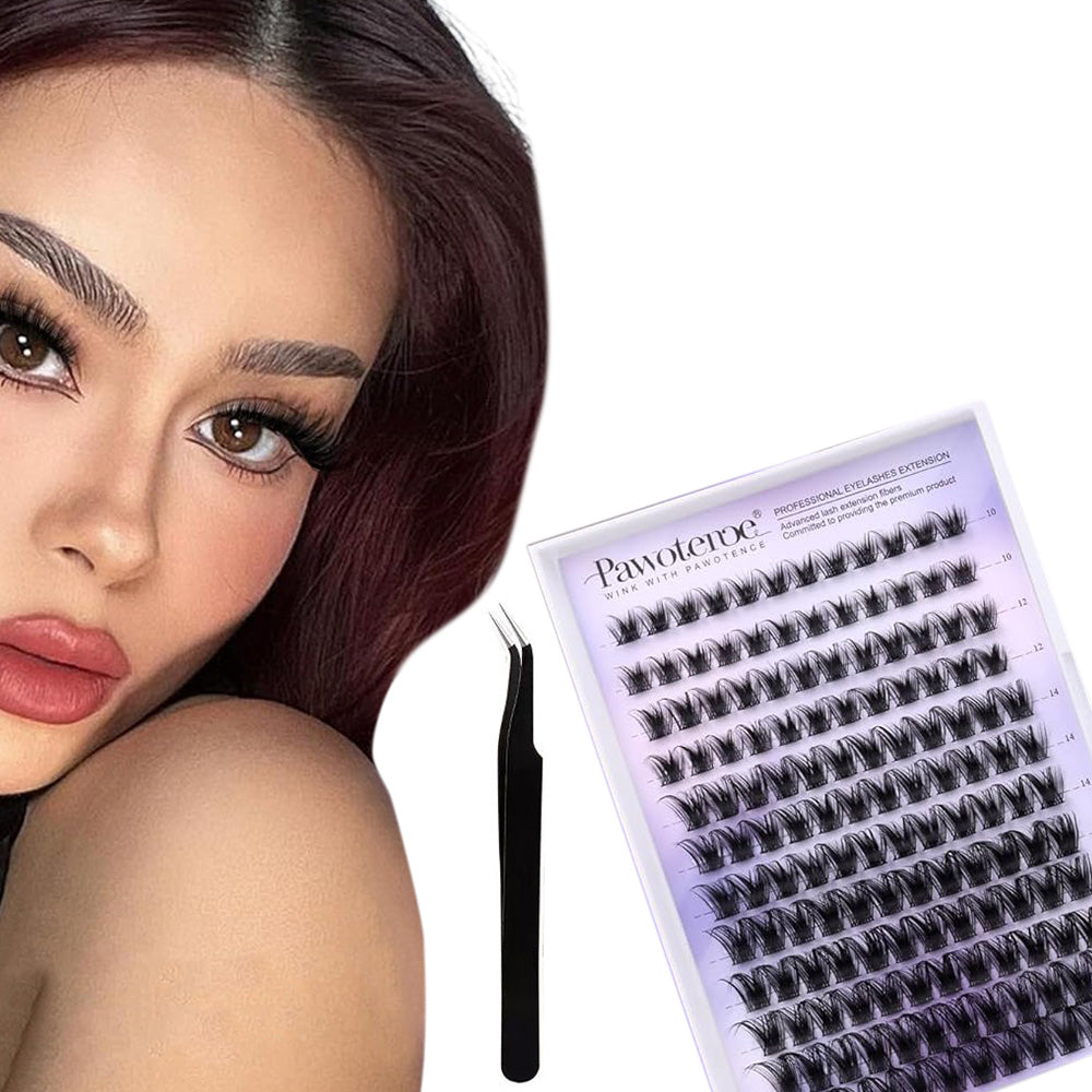 Lash Clusters Wispy Cluster Eyelash Extensions 10-18mm Individual Lashes DIY Cluster Lashes Extension