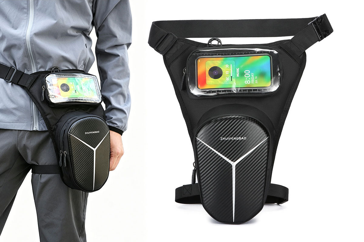 Adjustable Motorcycle Drop Leg Bag Thigh Bag with 3-Level Height Thigh Pack for Outdoor Sports