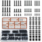 92PCS Universal TV Mount Screw Kit M4 M5 M6 M8 with Spacers Washers Storage Box