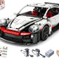 Motorized Building Blocks Car Remote and APP Dual Control RC Toy Car with LED Lights
