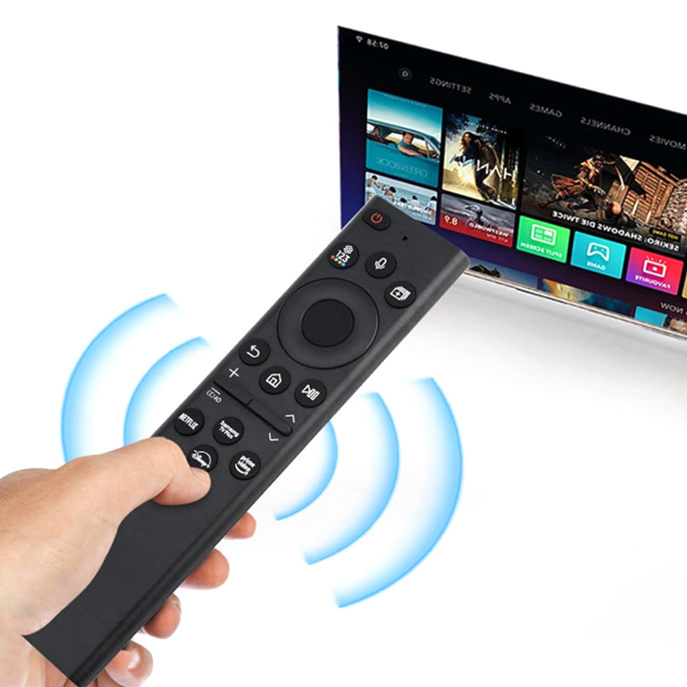 Solar Voice Remote Control for Samsung Smart 4K 8K Ultra HD TVs with Shortcut Buttons
