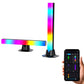 2Pcs Gaming Light Bars Colorful Sound Pickup Lamps RGB Color Changing Atmosphere Lights
