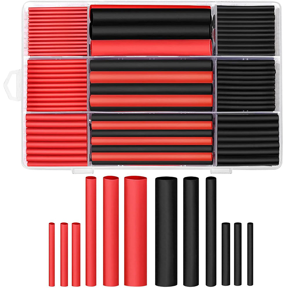 270 Piece Adhesive Lined Heat Shrink Tubing Kit for Wire Insulation