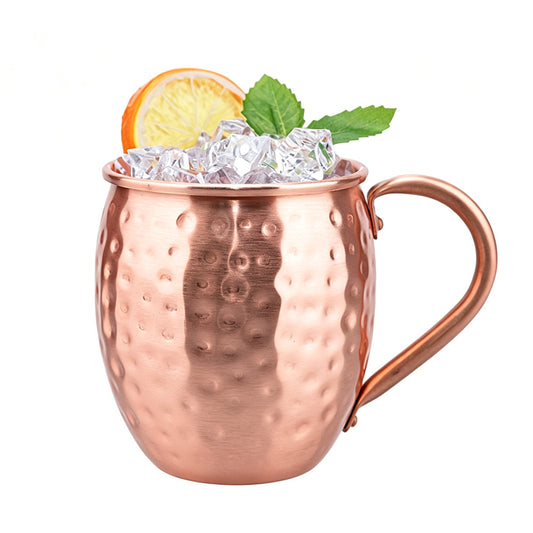 Copper Moscow Mule Mug 530ml Hammered Cocktail Beer Mug Bar Drinkware