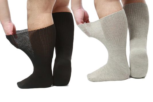 4 Pairs Unisex Extra Wide Soft Top Socks