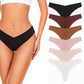 6 Pack Seamless Underwear for Women Smooth Cooling Fabric Breathable Briefs