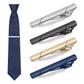 4 Pack Tie Clips for Men Metal Tie Pins with Storage Box