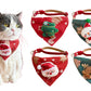 4pcs Christmas Cat Bandana Collar Adjustable Xmas Pet Bandana Collar