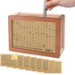 Wooden Money Saving Challenge Box Cash Savings Box with 8 Replaced Amounts Stickers