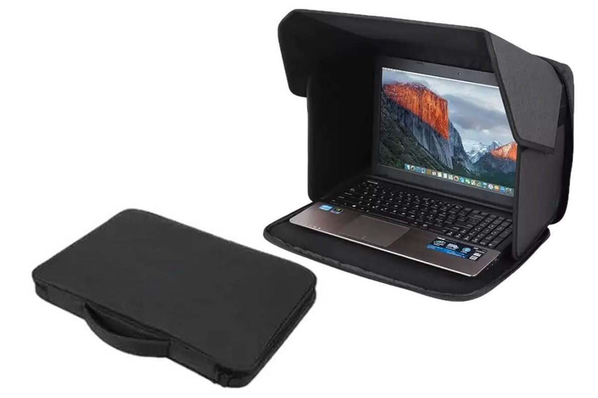 Laptop Privacy Screen Hood Anti-Glare Sunshade Portable Shield Laptop Bag