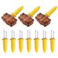 10 PCS Stainless Steel Corn Holders with Kernel Design Grip for BBQ