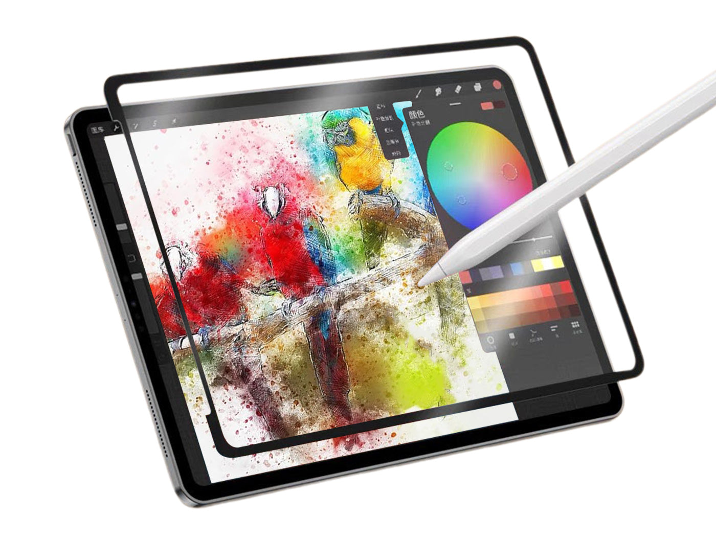 Nano Paper Screen Protector Compatible with iPad Detachable Reusable Matte Film