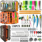138Pcs Fishing Lure and Tackle Kit with Box