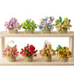 8PCS Flower Building Blocks Set Mini Potted Plants and Succulents Toys