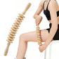 Wooden Curved 12 Roller Massage Stick Handheld Massage Tool For Legs And Thighs