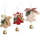 3pcs Jingle Bells Christmas Tree Decorations Plush Pendant Hanging Christmas Ornaments