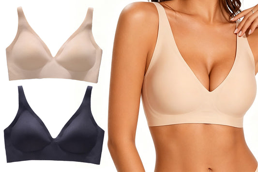 2Pcs Seamless Bra for Women Comfort Non Wired Push Up Bras for Daily Sport