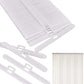 40Pcs 8.9 / 10 / 12.7cm Vertical Blind Double Hole Connector Clips for Vertical Blinds
