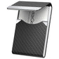 Business Card Holder Slim PU Leather Stainless Steel Name Card Case