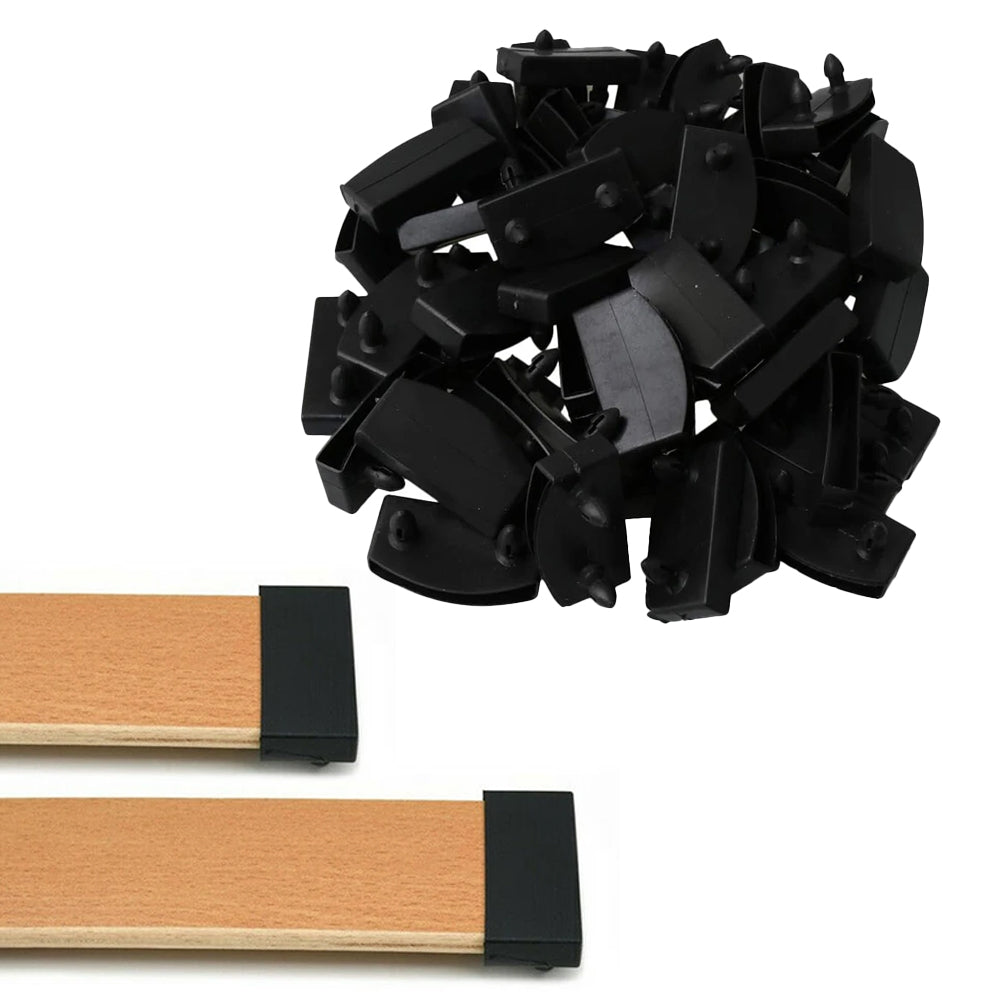 35Pcs Bed Slats Plastic Cap Holders Centre Ends Replacement Fixings with 1 Slots