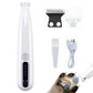 Electric Dog Paw Trimmer with LED Light Rechargeable Pet Clipper