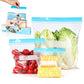 70Pcs Food Storage Bags with Double Zipper Seal Freezer Bags
