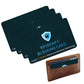 4 Pack RFID Blocking Card NFC Anti Theft Cards Protection Wallet Passport Protector