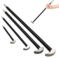 4Pcs Solid Steel Pry Bar Set with Rolled Heel for Heavy-Duty Prying