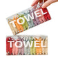 2 X Clear Toiletry Bag with 28Pcs Disposable Compressed Towels
