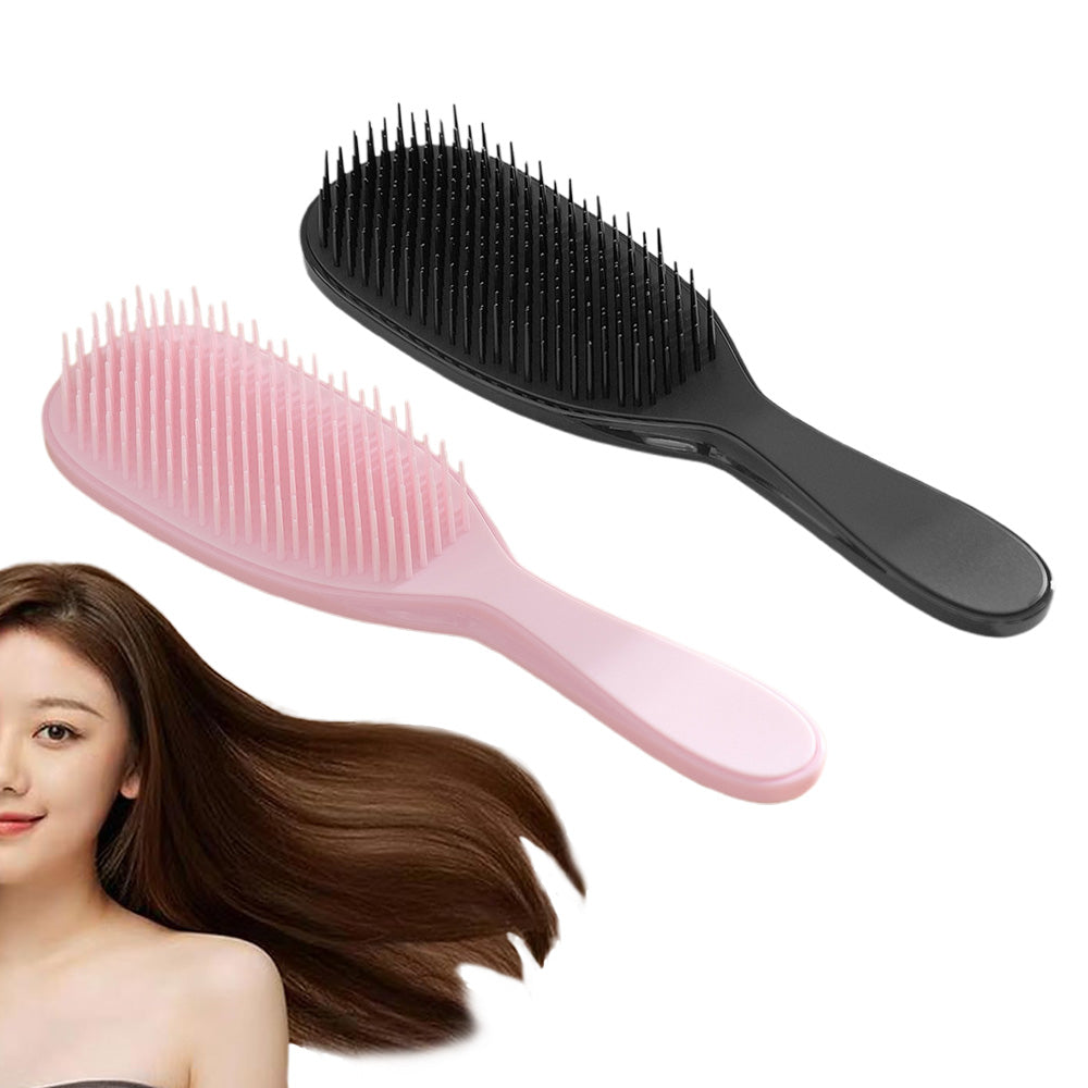 2Pcs Detangling Hairbrushes for All Hair Types to Eliminate Knots and Reduce Breakage
