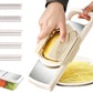 Kitchen Vegetable Slicer with 5 Blades Stainless Steel Cutter with Colander