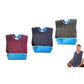 3 PCS Easy Clean Adult Dining Bibs with Neck Snap and Food Catching Pocket
