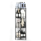 4 Tier No Drill Corner Shower Shelf with Hooks
