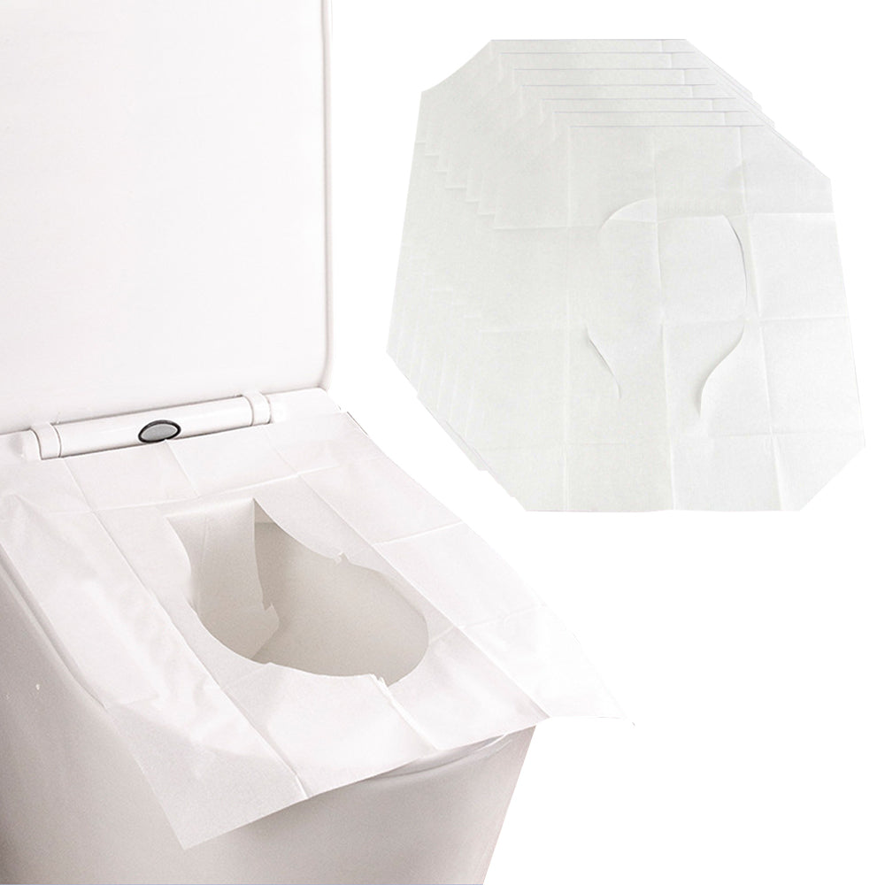 200Pcs Toilet Seat Cover Paper Portable Biodegradable Disposable Sanitary Flushable