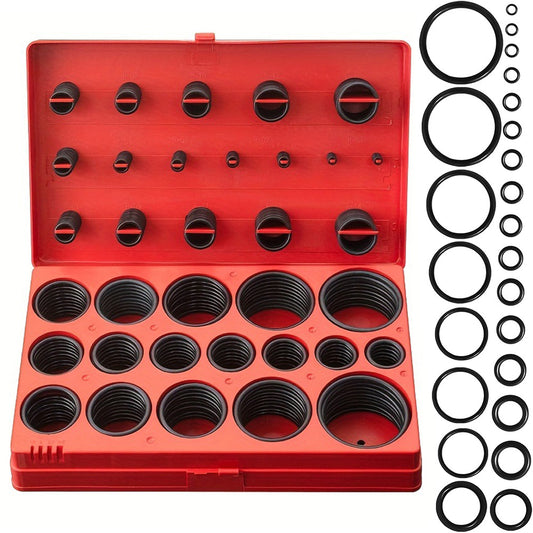 419 PCS O Ring Kit with Storage Box Rubber Sealing Gasket for Appliance Auto Repair