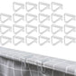 24 Pack Clear Plastic Tablecloth Clips for Indoor Outdoor Tables