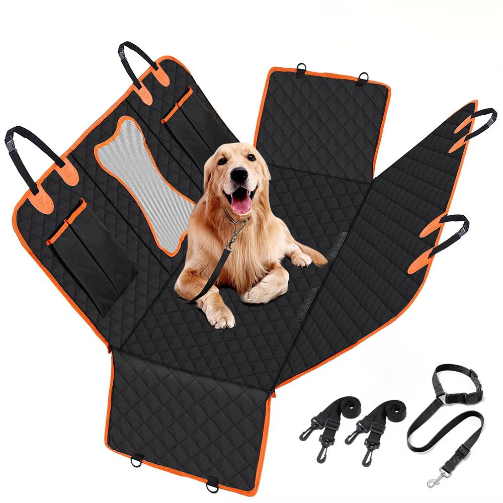 Dog Seat Cover Waterproof Scratchproof Hammock with Side Flaps for SUVs Trucks