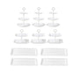 Cake Stand Set with 6 Tiered Cupcake Stands 4 Square Trays for Party Wedding Dessert